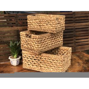 Khay Lục Bình Mẫu Bông Có Quai Cầm - Size S [33x22x15cm]