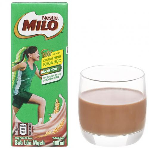 Sưã Bột Pha Sẵn Milo Hộp 180ml (Thùng 48 Hộp)